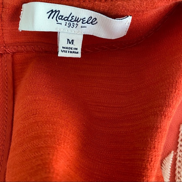 3/$30! Madewell burnt orange sleeveless dress size medium - Picture 5 of 6